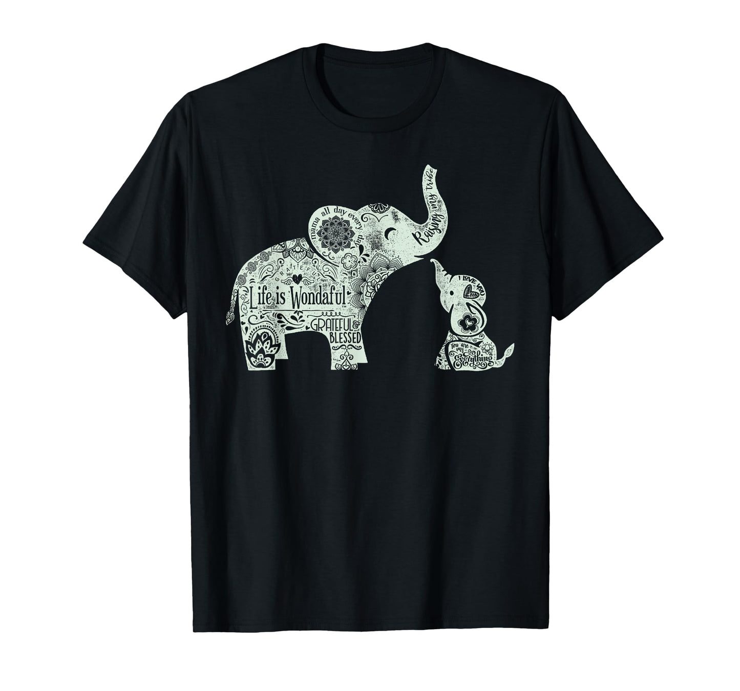 Mama and Baby Elephants Shirt T-Shirt