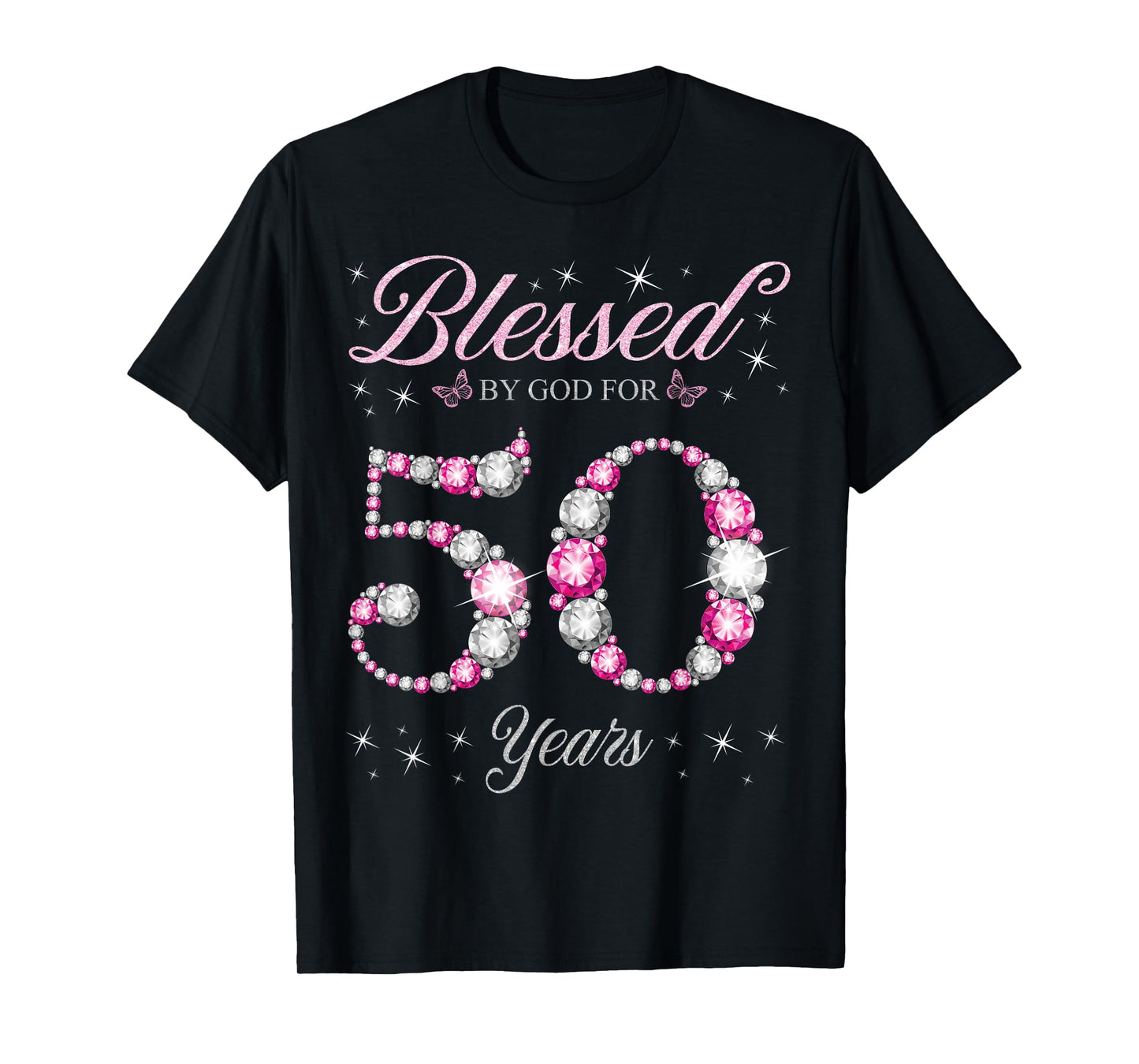 Blessed By God For 50 Years Old 50th Birthday Party T-Shirt