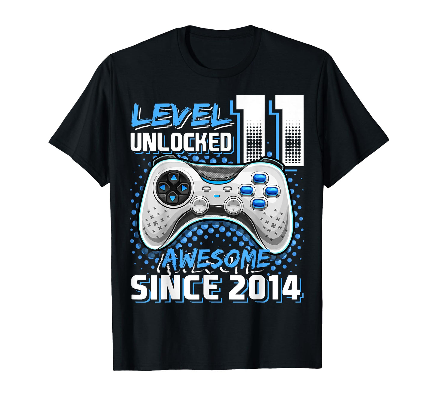 11th Birthday Boy Level 11 Gamer 11 Year Video Game Party T-Shirt