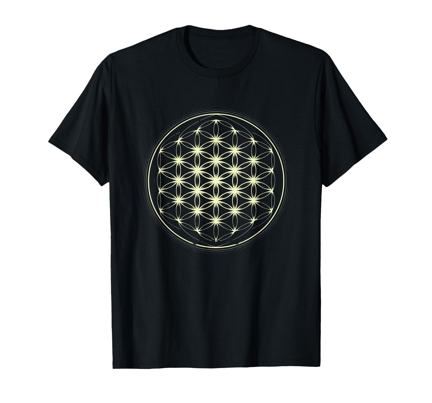 Flowers Of Life Sacred Geometry Pattern Graphic T-Shirt