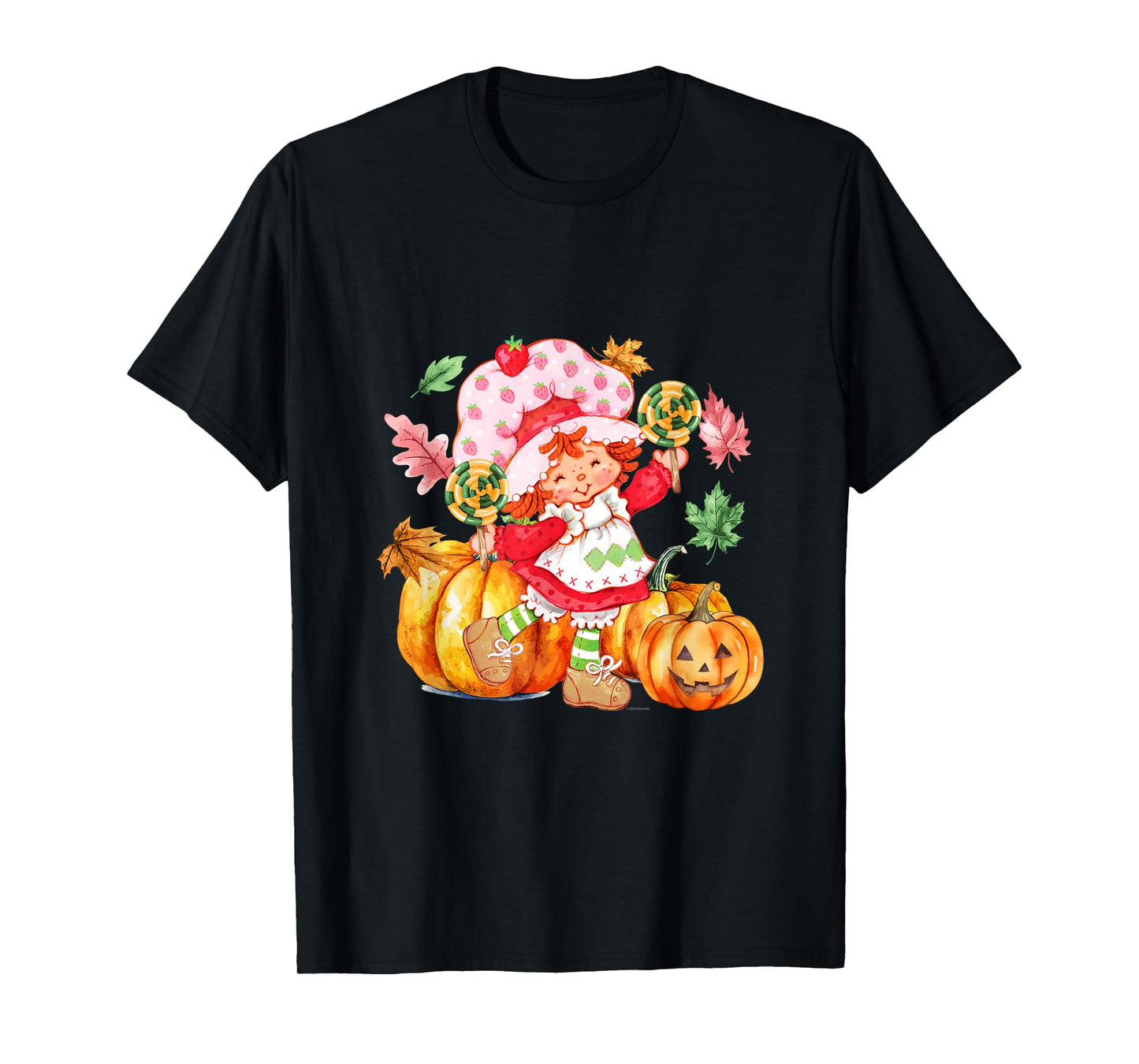 Strawberry Shortcake Halloween Pumpkins And Candy Fall Vibes T-Shirt