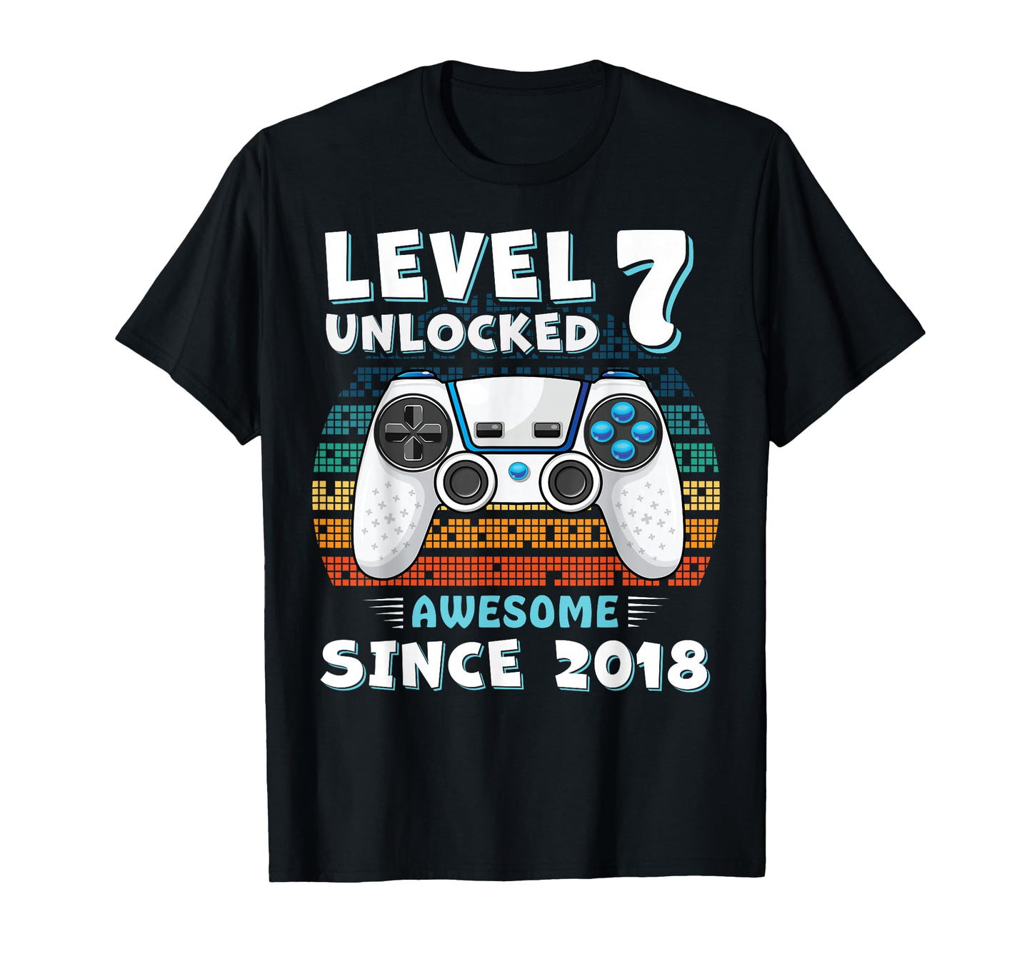 7 Year Old BDay Decorations Son Boy 7yr 2018 7th Birthday T-Shirt