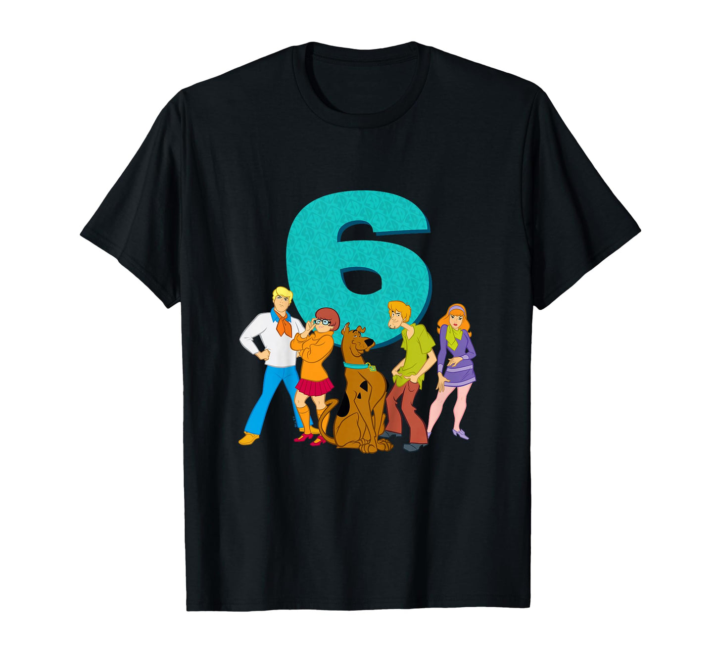 Kids Scooby-Doo 6th Birthday This Meddling Kid is 6 T-Shirt