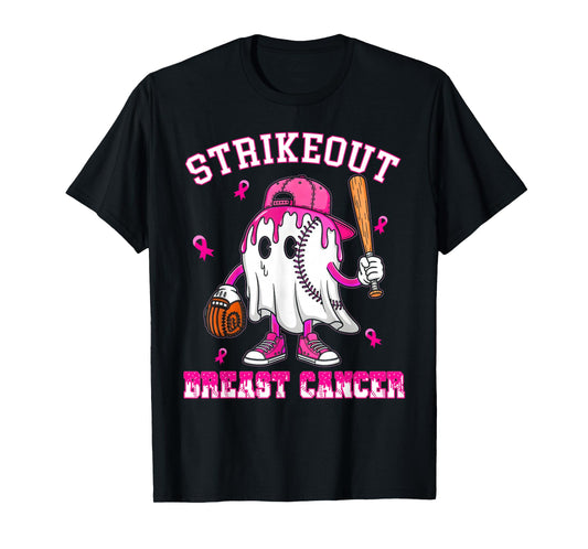 Strike Out Breast Cancer Baseball Fight Awareness Men Women T-Shirt