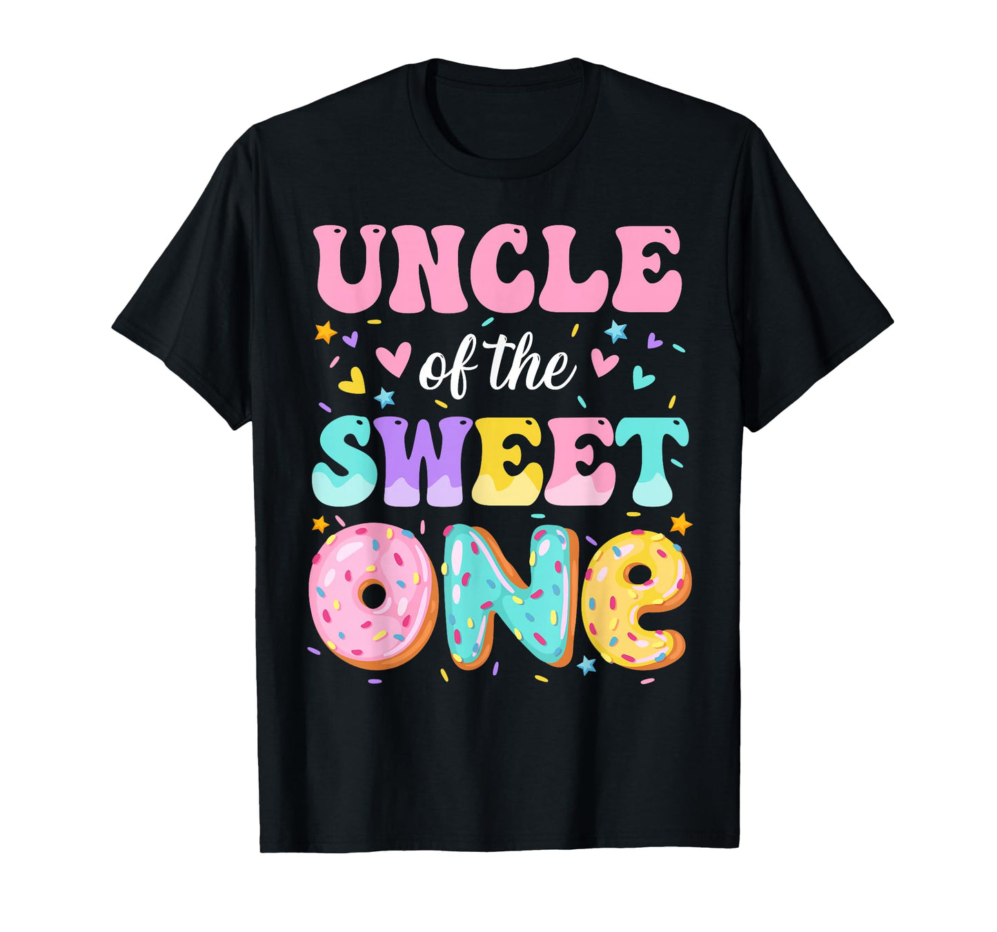 Uncle Of The Sweet One 1st Birthday Donut Bday Party T-Shirt