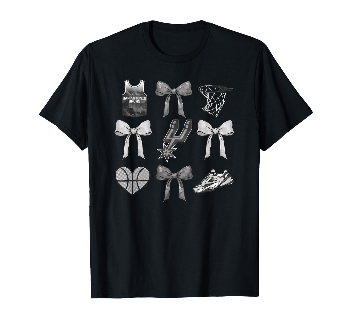 NBA San Antonio Spurs Bow Grid T-Shirt