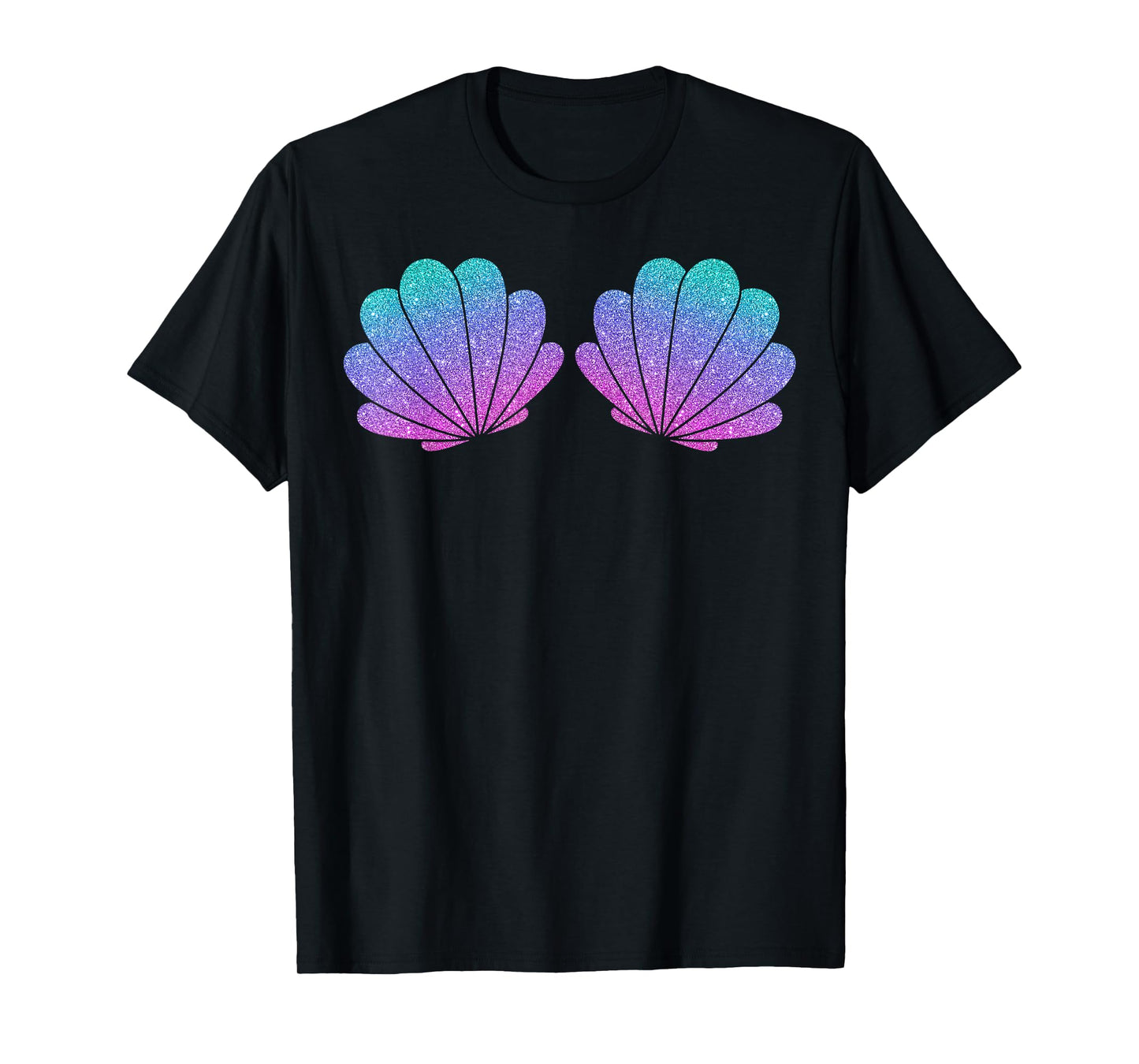 Sea Shell Mermaid Summer Costume Beach Vibes Birthday Party T-Shirt