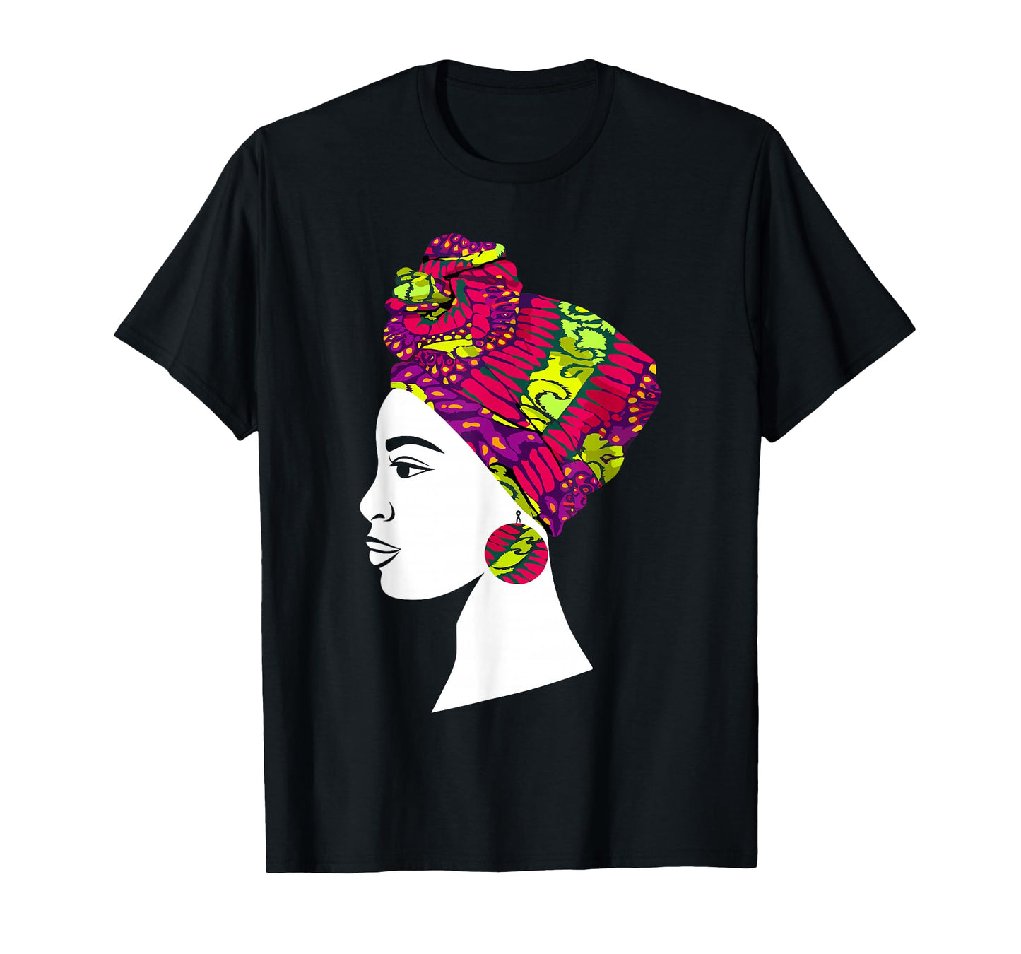 Best African Art for Women Girls Kente Cloth African Print T-Shirt