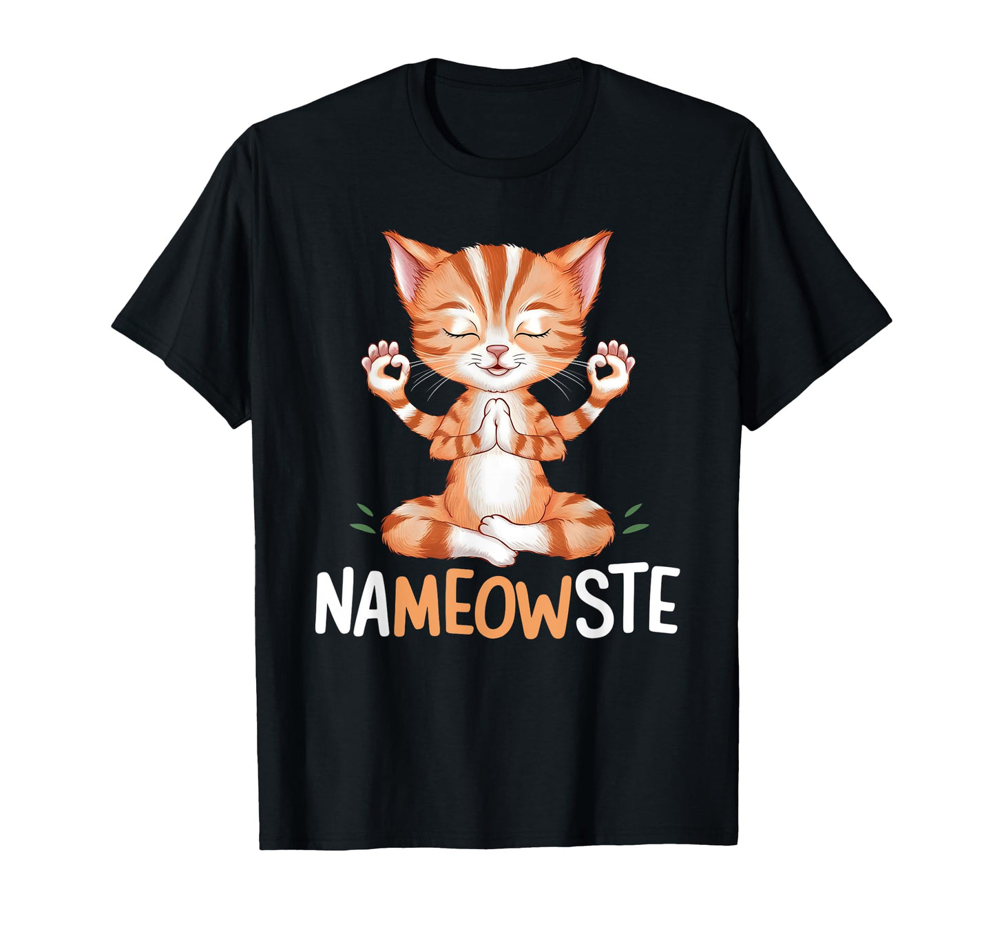 Yoga Cat Nameowste Meditation Zen Kitten Namaste Funny T-Shirt