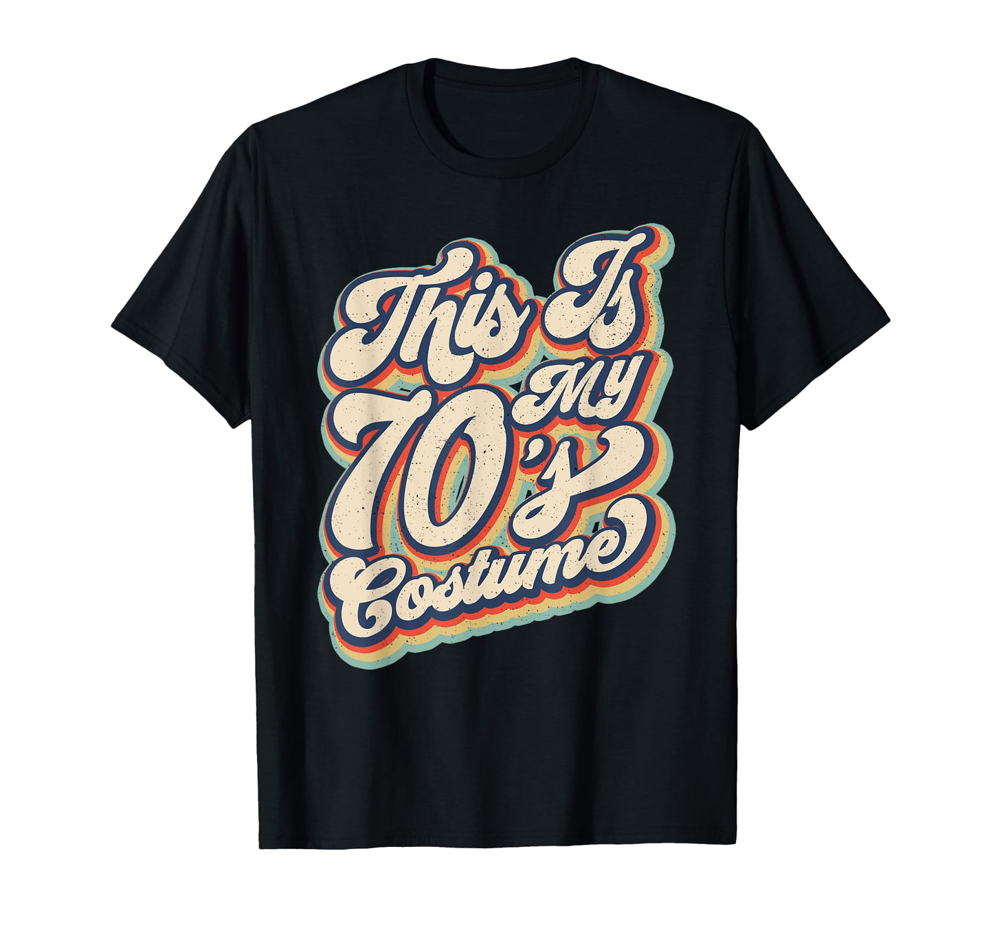 This Is My 70s Costume Vintage Retro Halloween 70's Hippie T-Shirt