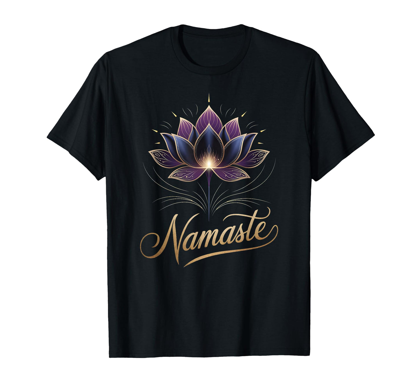 Namaste Lotus Flower Spiritual Yoga Lover Meditation Zen T-Shirt