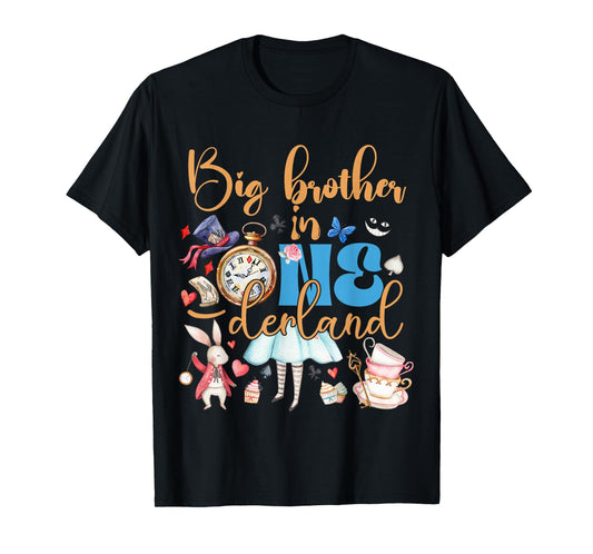 Alice Big Brother in ONEderland Birthday Family T-Shirt