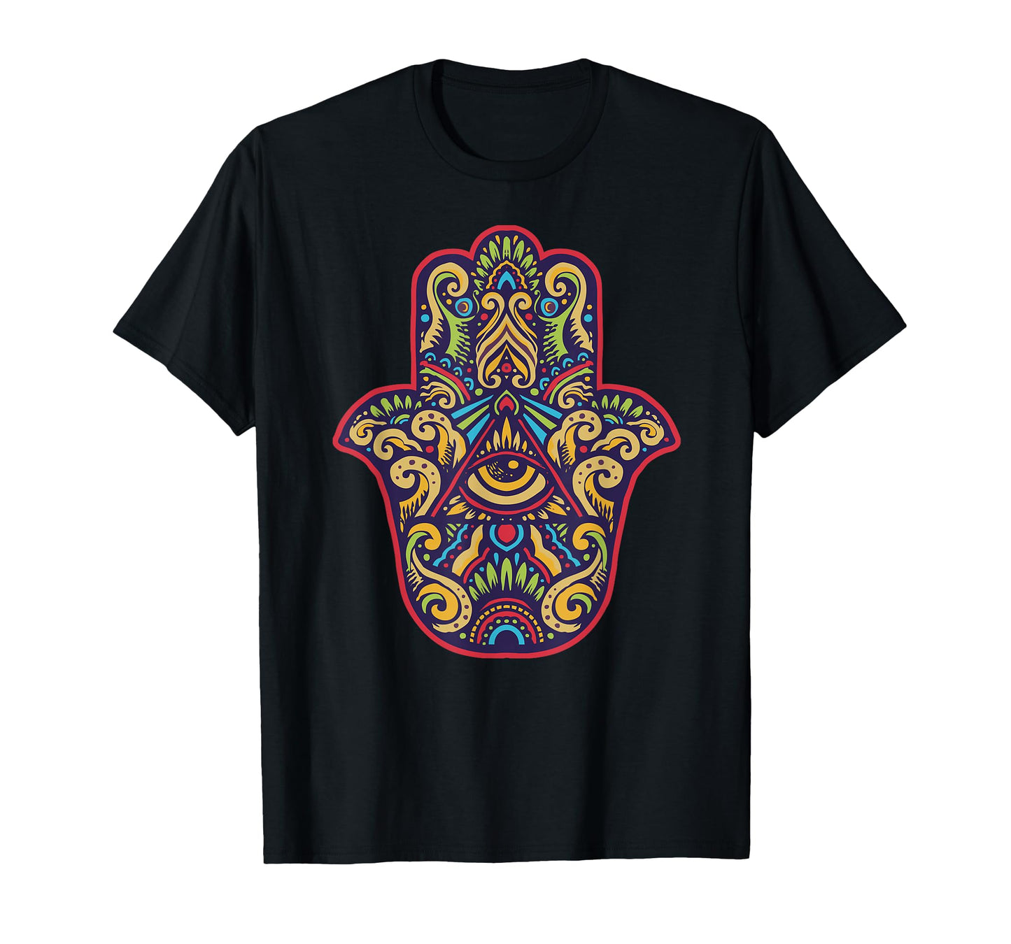 Spiritual Mystic Eye Third Eye All Seeing Eye Hamsa Hand T-Shirt