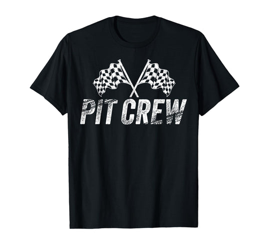 Pit Crew Birthday Family Matching Race Car Racing T-Shirt