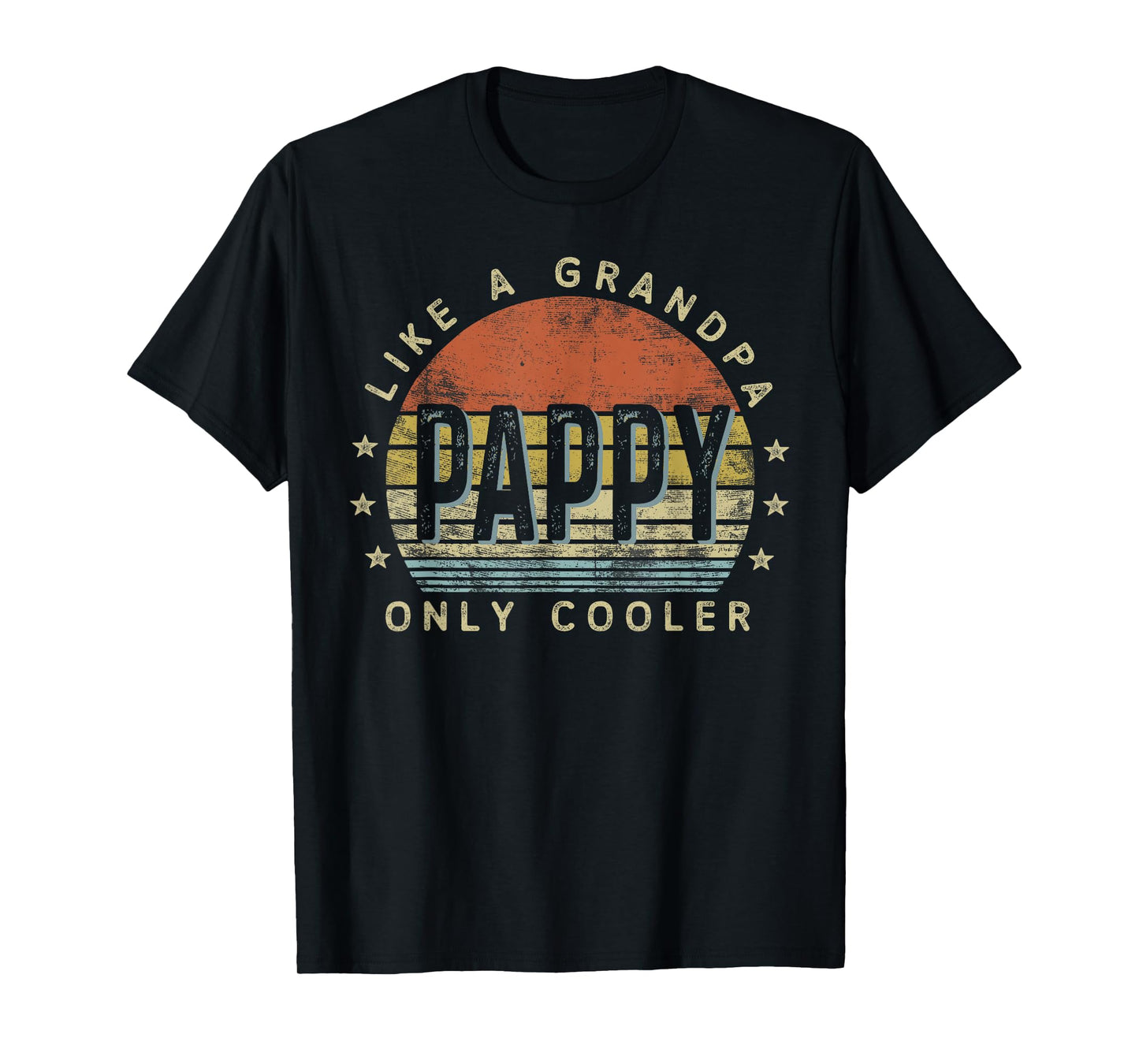 Pappy Like a Grandpa Only Cooler Pappy Gifts Vintage Style T-Shirt