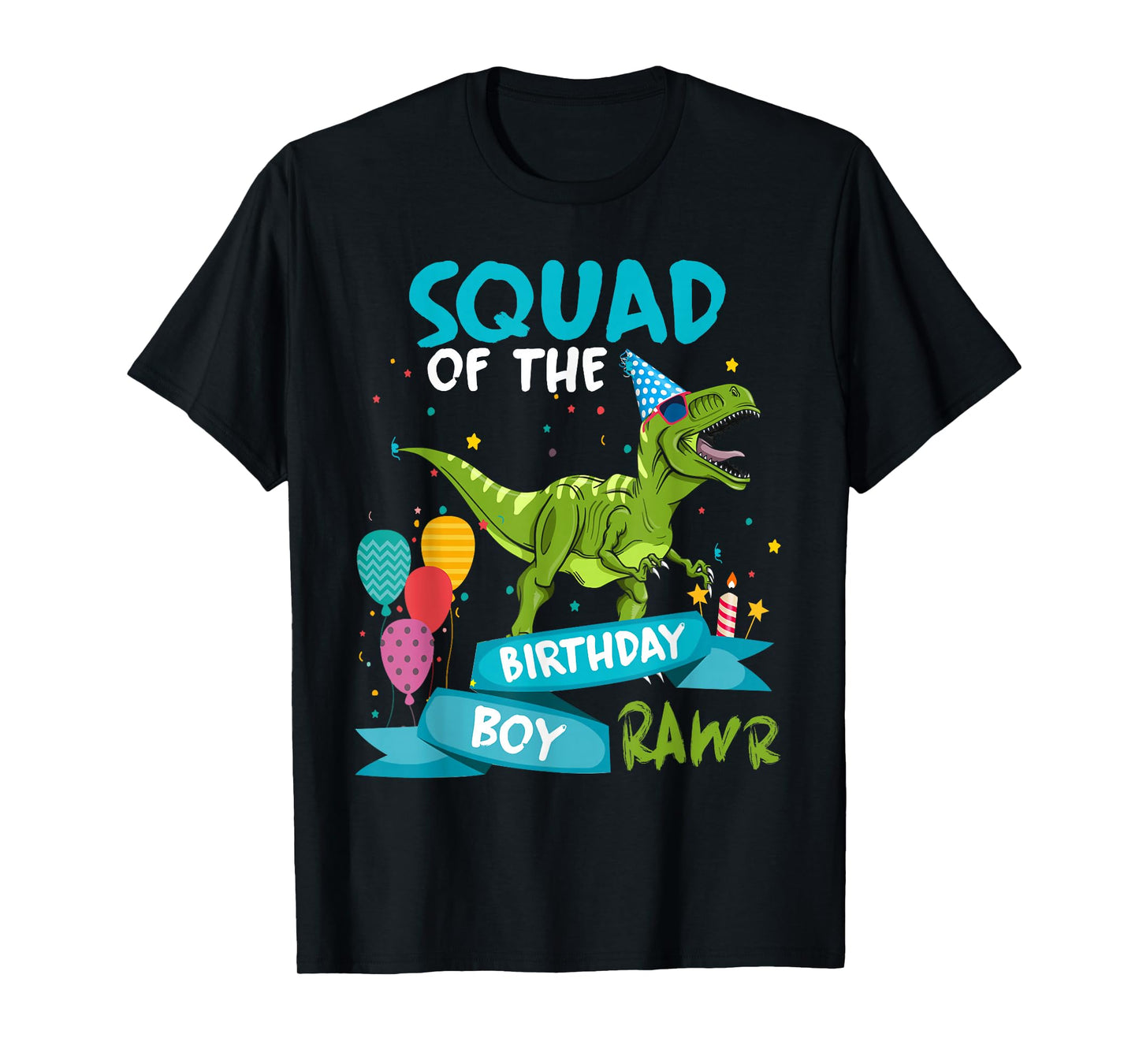 Birthday Squad Funny T-Rex Matching Dinosaur Birthday Party T-Shirt