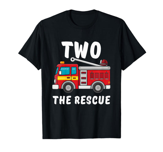 2 The Rescue Fireman 2nd Birthday party T-Shirt