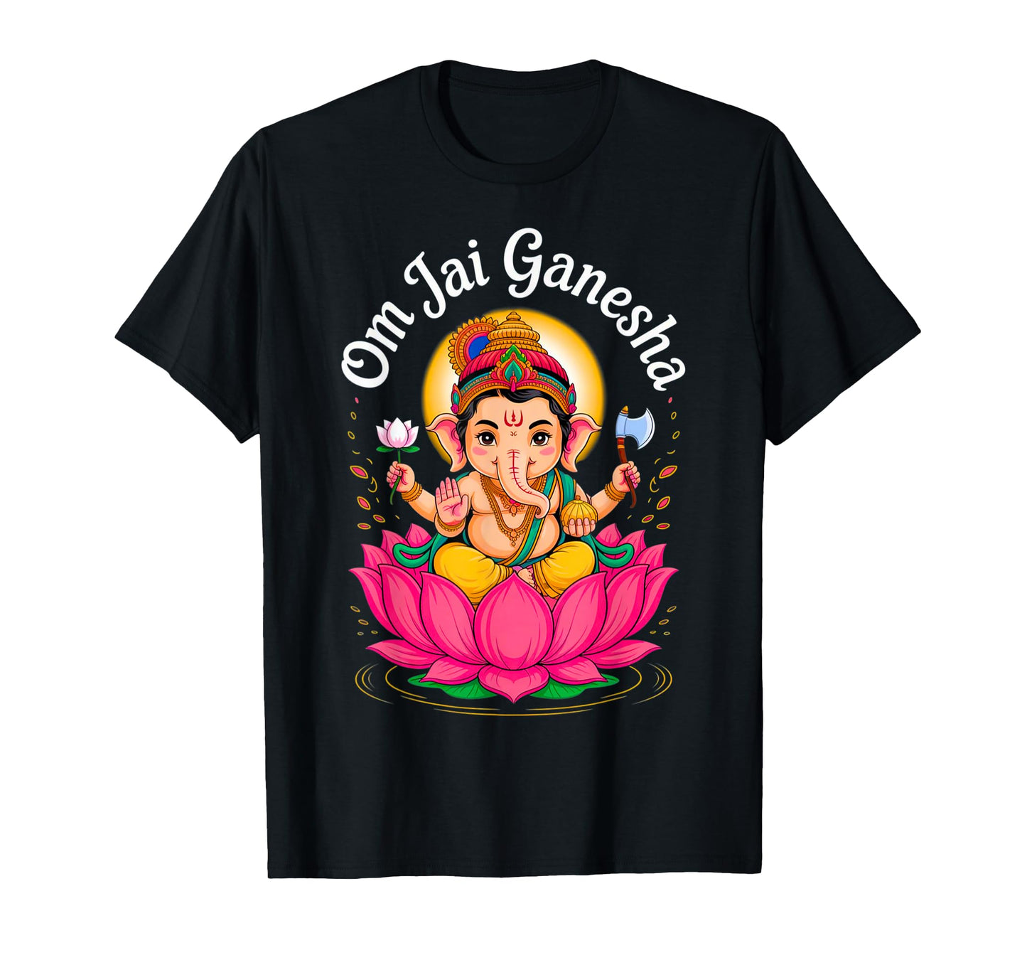 Hindu Ganesha Puja Elephant God India Meditation Yoga Murti T-Shirt