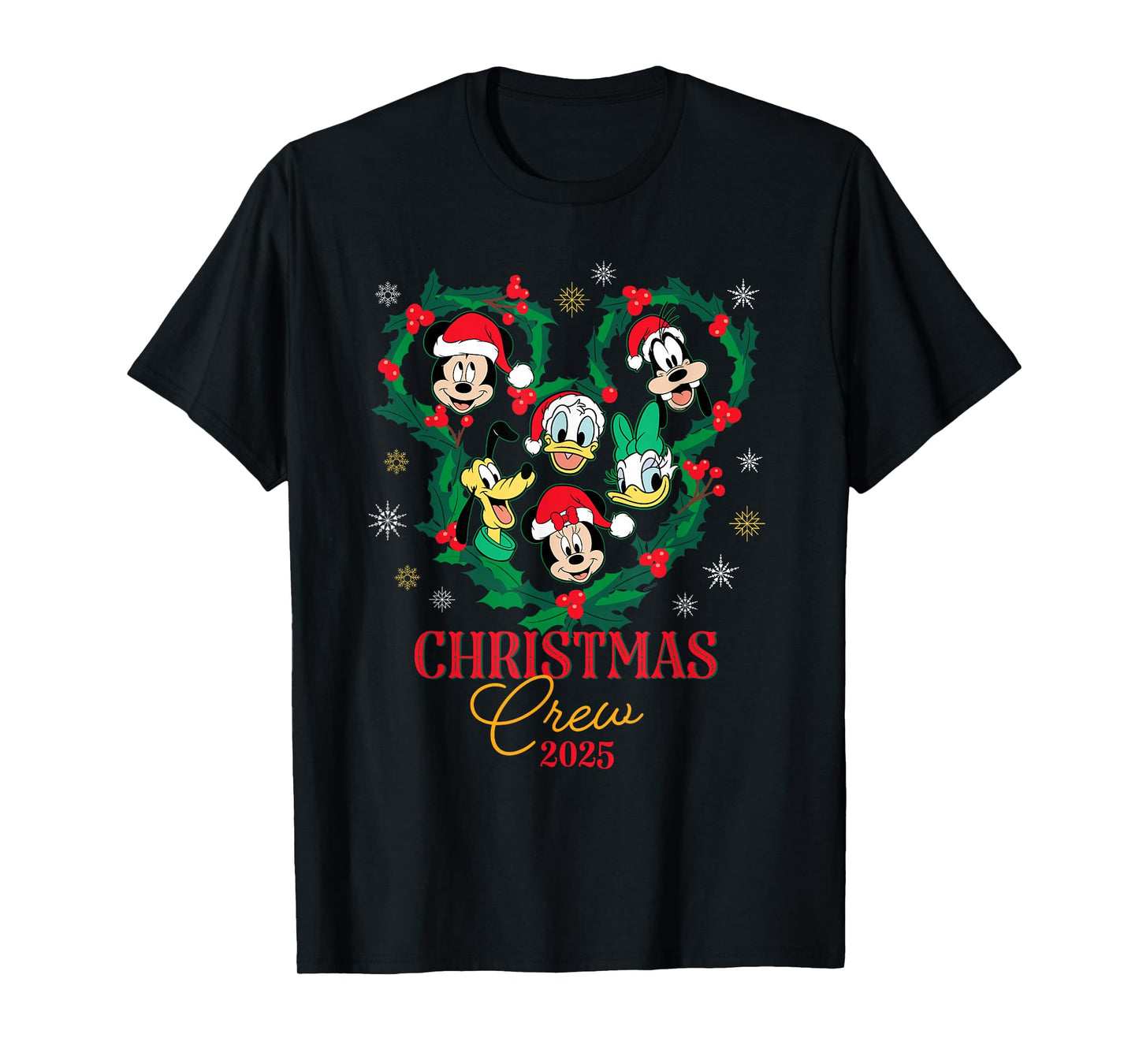 Disney Mickey & Friends Christmas Crew 2025 Holiday Trip T-Shirt