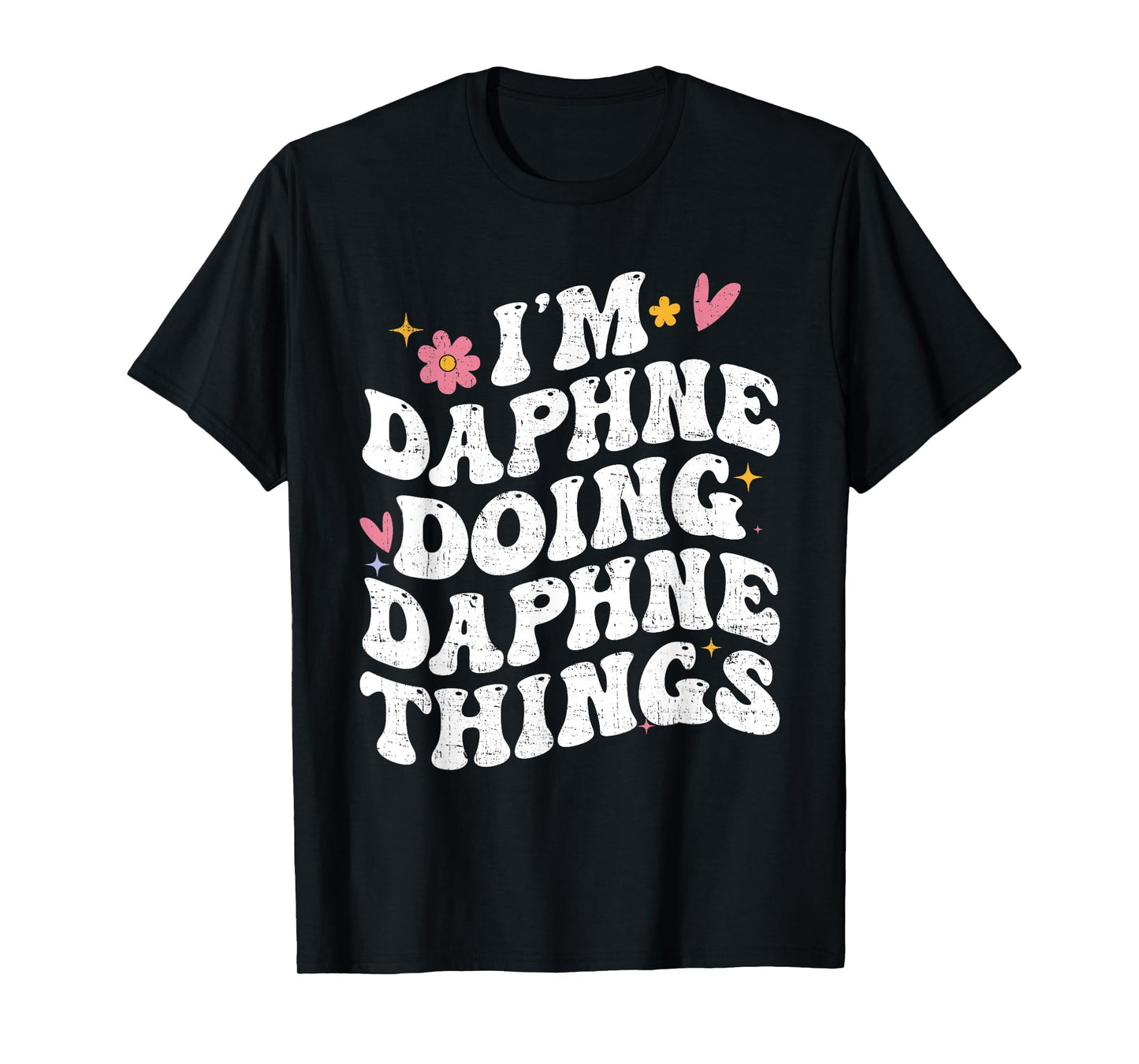 I'm Daphne Doing Daphne Things Retro Groovy Personalized T-Shirt