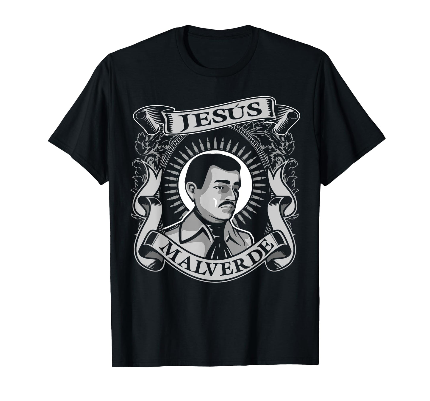 Jesus Malverde Mexican Hero Angel Of The Poor T-Shirt T-Shirt