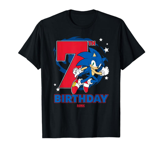 Sonic The Hedgehog Epic Sonic 7th Birthday Big Chest Logo T-Shirt