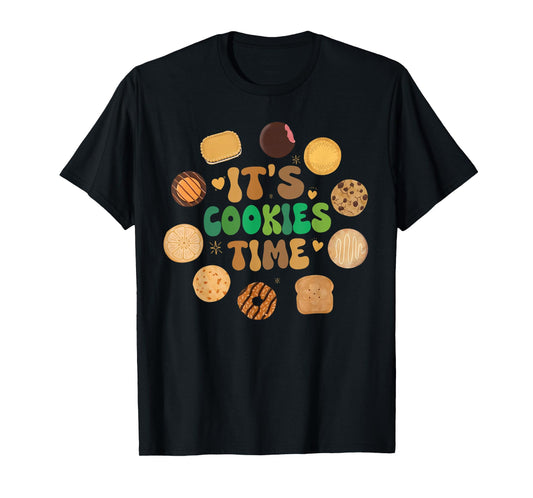 It's Cookie Time Scout for Girls Cookie Girls Camping Family T-Shirt