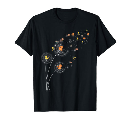 Dandelion Cat lovers Cat fans Flower Power Dandelions T-Shirt