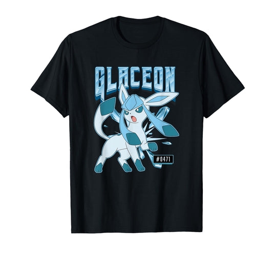 Pokémon Glaceon #0471 Ice Type Eeveelution Portrait T-Shirt
