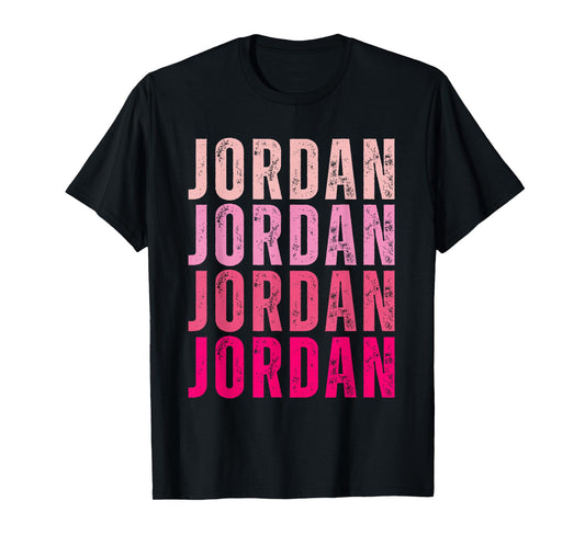 Jordan Personalized Name I Love Jordan Vintage T-Shirt