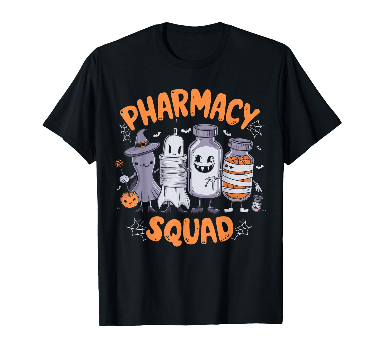 Pharmacy Squad Cute Halloween Pharmacist Techs Students Fun T-Shirt