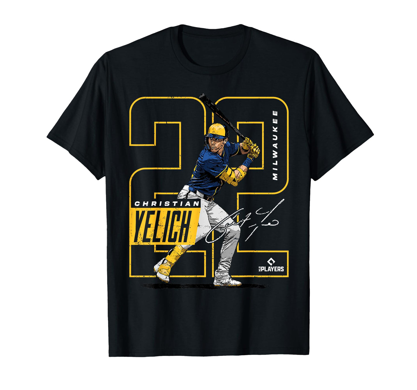 Christian Yelich | Milwaukee MLB Baseball Players| MLBCY201M T-Shirt