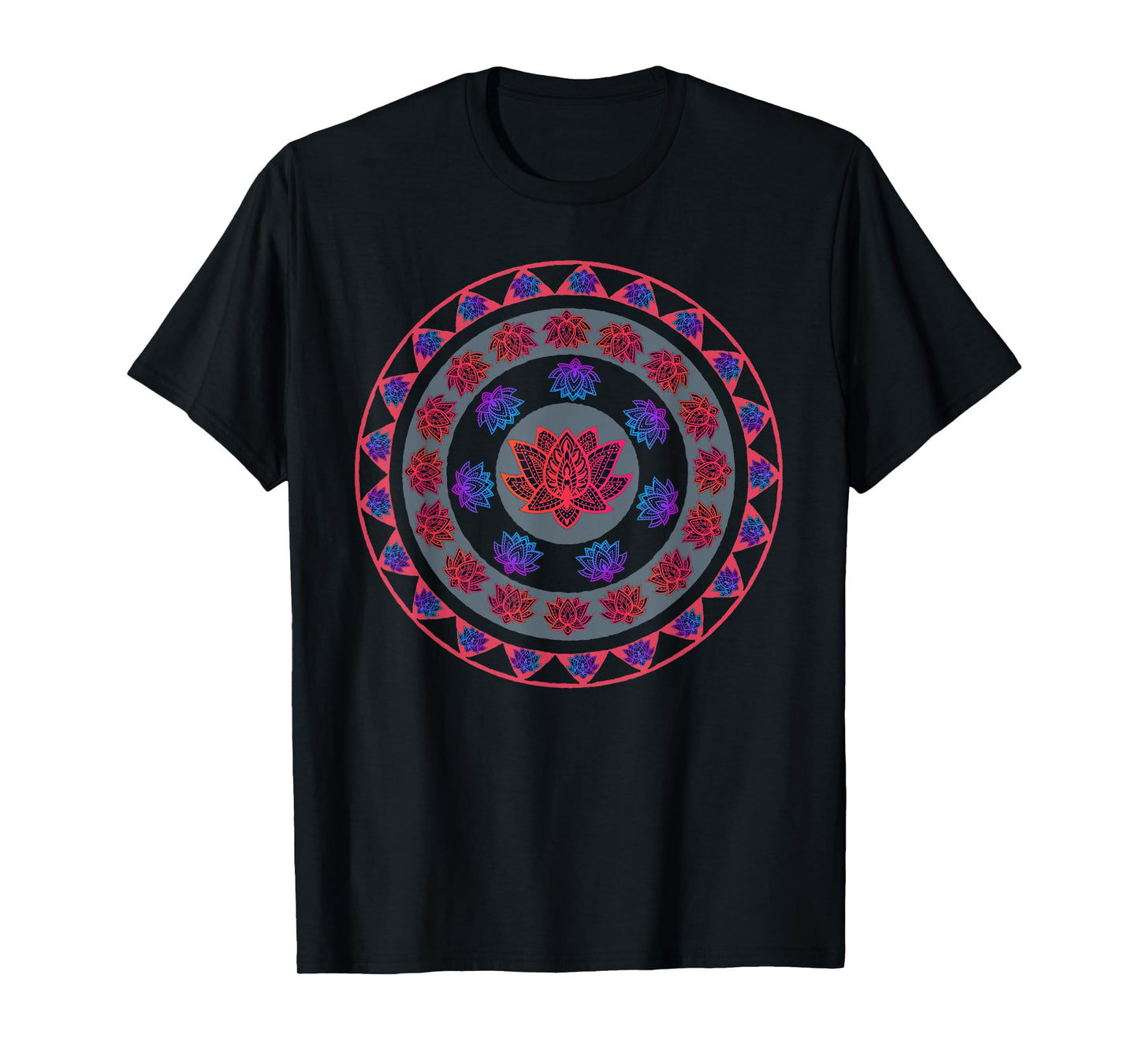 Lotus Flower Sacred Flower Mandala Lotus Design Lotus Flower T-Shirt