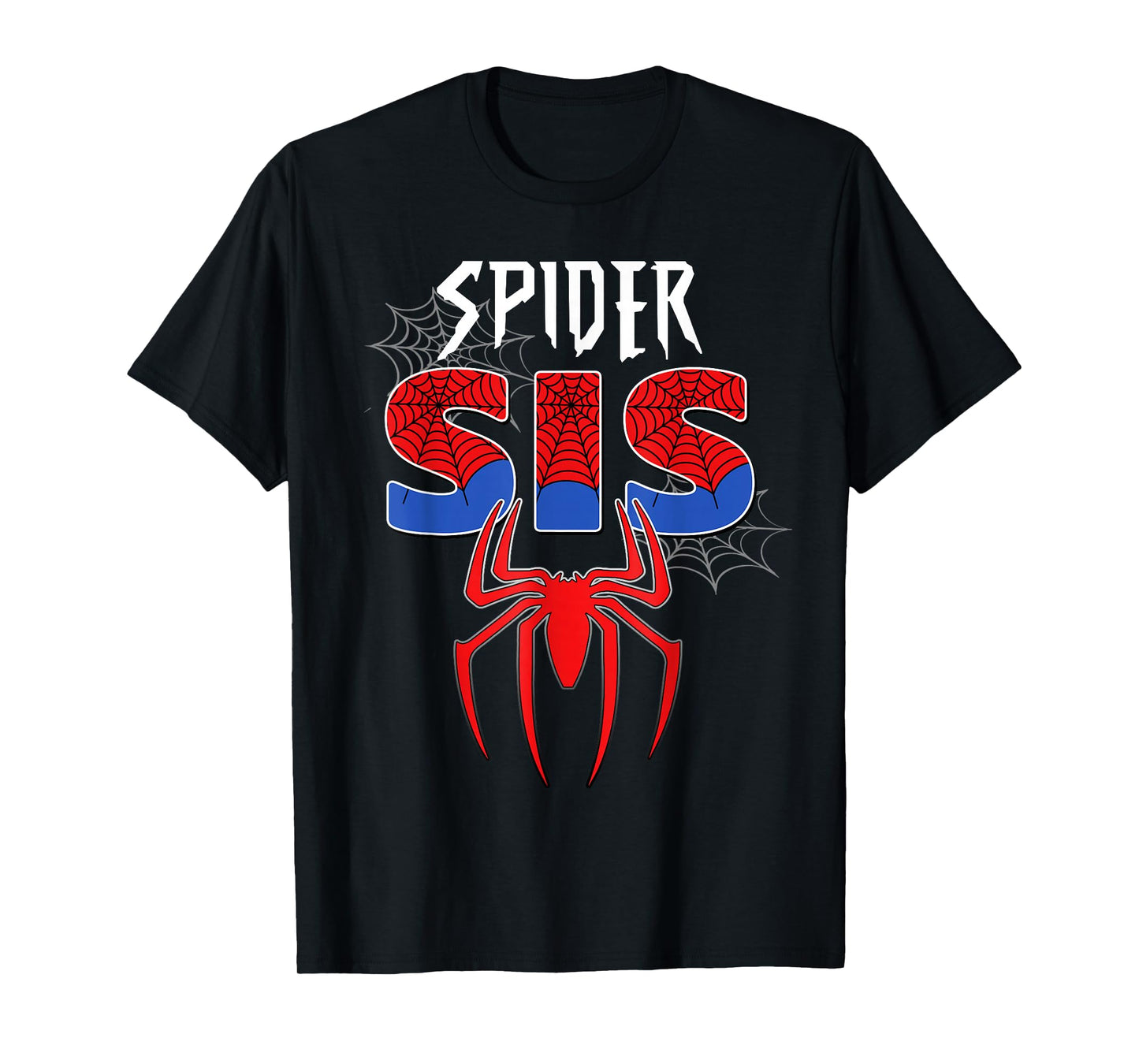 Birthday Party Family Spider Web Sister Cute Big Sis T-Shirt