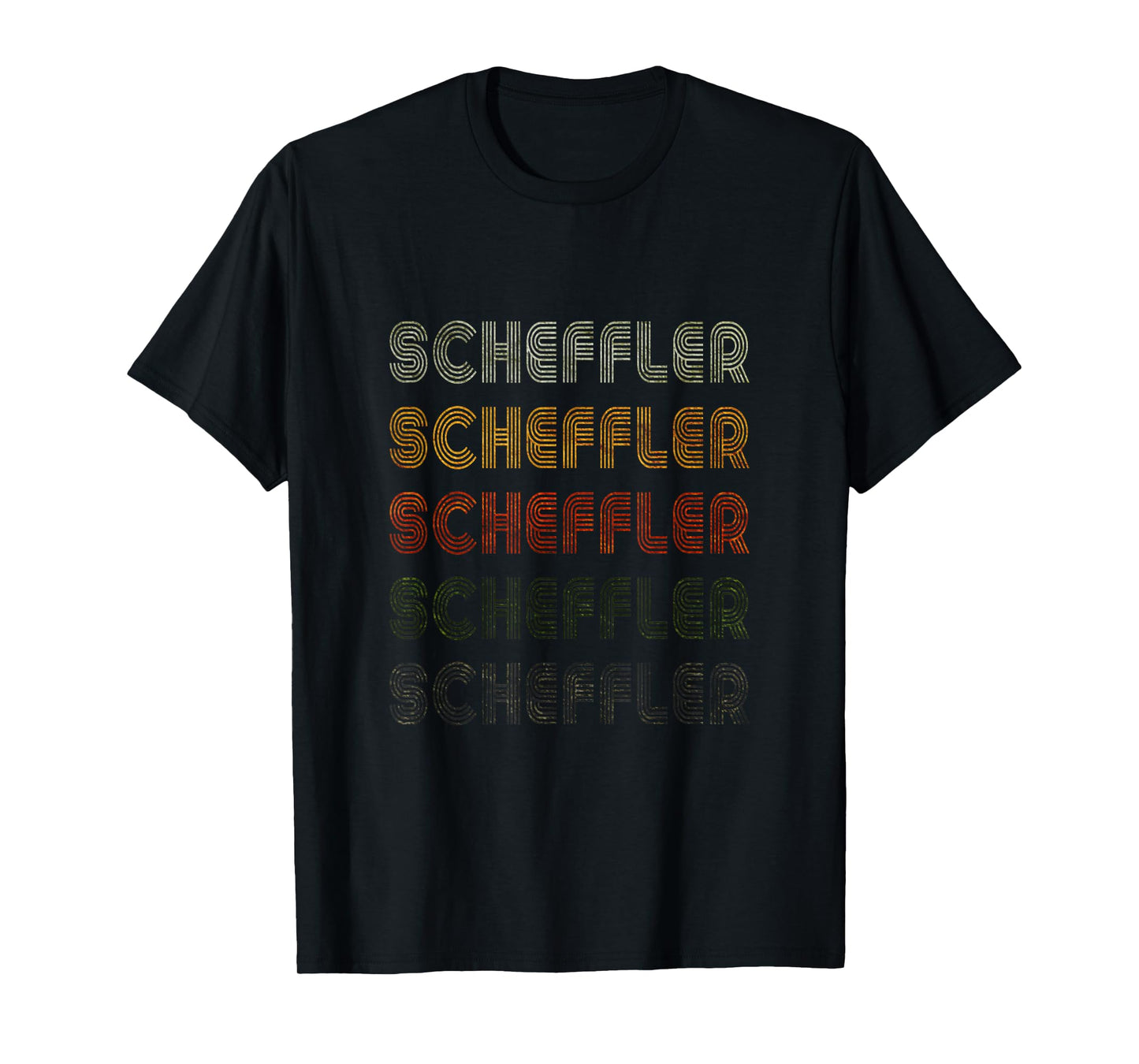 Love Heart Scheffler Tee Grunge Vintage Black Scheffler T-Shirt