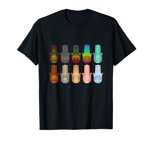 Spiritual Hamsa Hand Of Fatima Yoga T-Shirt T-Shirt