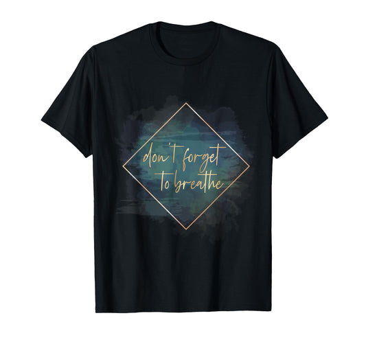 Letter Printed Yoga / Don´t forget to breathe T-Shirt