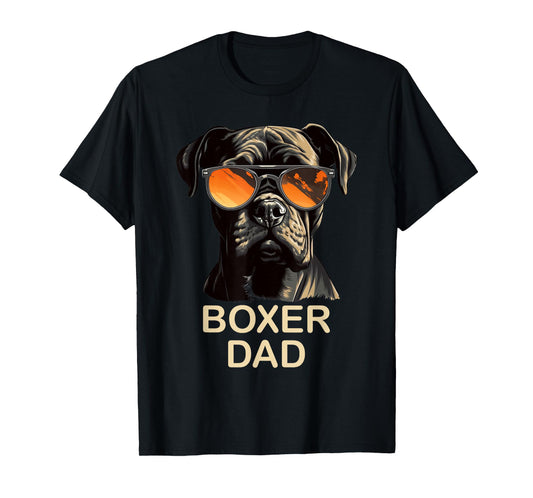 Boxer Dad Dog Owner Gift Funny Boxer Dog Lover Dad T-Shirt