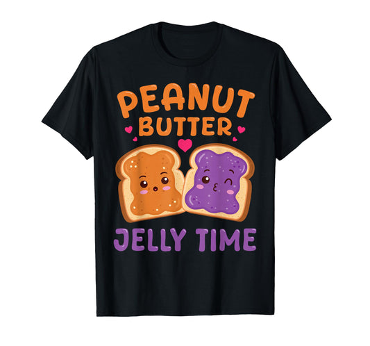 Peanut Butter-Jelly Time Funny Matching Couple Best Friend T-Shirt