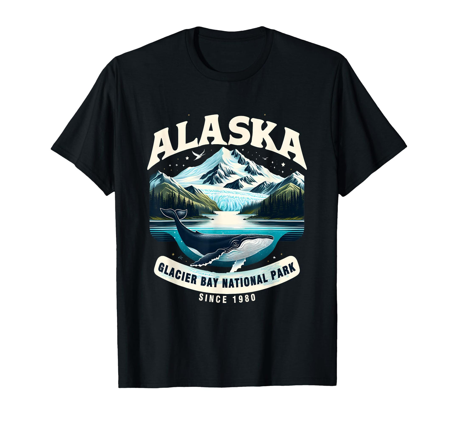 Alaska Cruise Alaska Glacier Bay National Park Sine 1980 T-Shirt