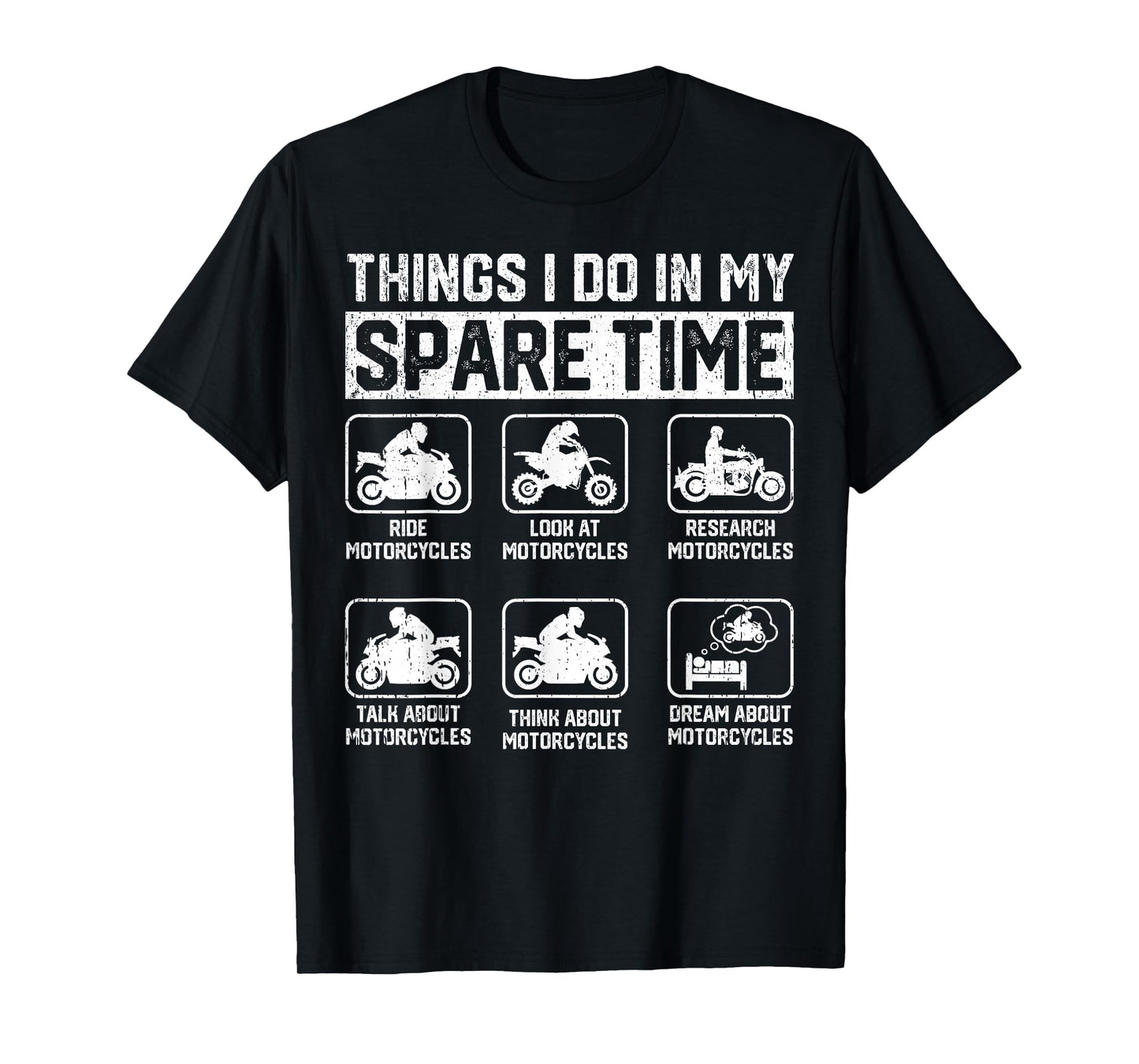 Things I Do In My Spare Time Motorcycle Enthusiast Rider Men T-Shirt
