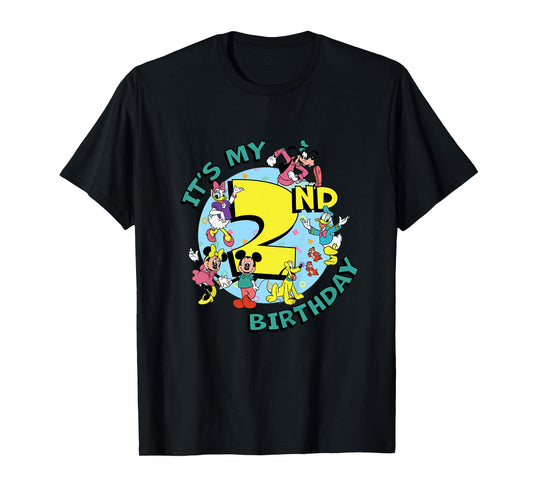 Disney Mickey and Friends It’s My Second 2nd Birthday T-Shirt