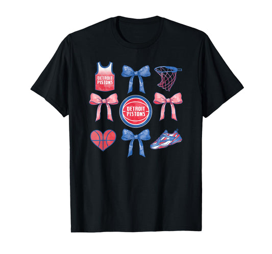 NBA Detroit Pistons Bow Grid T-Shirt