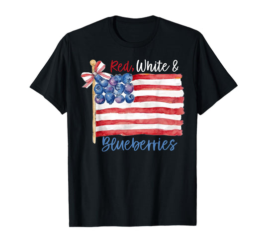 Red White and Blueberries for Supporters Men Women Food Pun T-Shirt