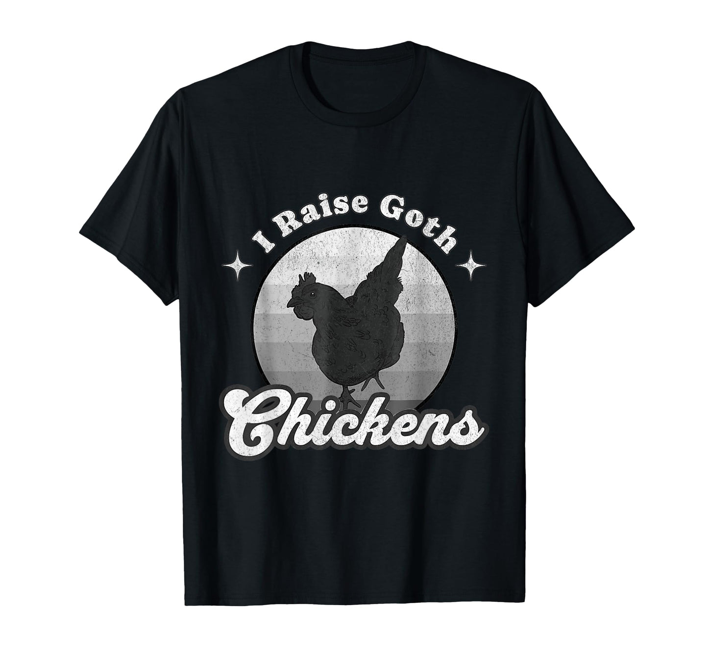 Vintage Design Ayam Cemani Chicken I Raise Goth Chickens T-Shirt