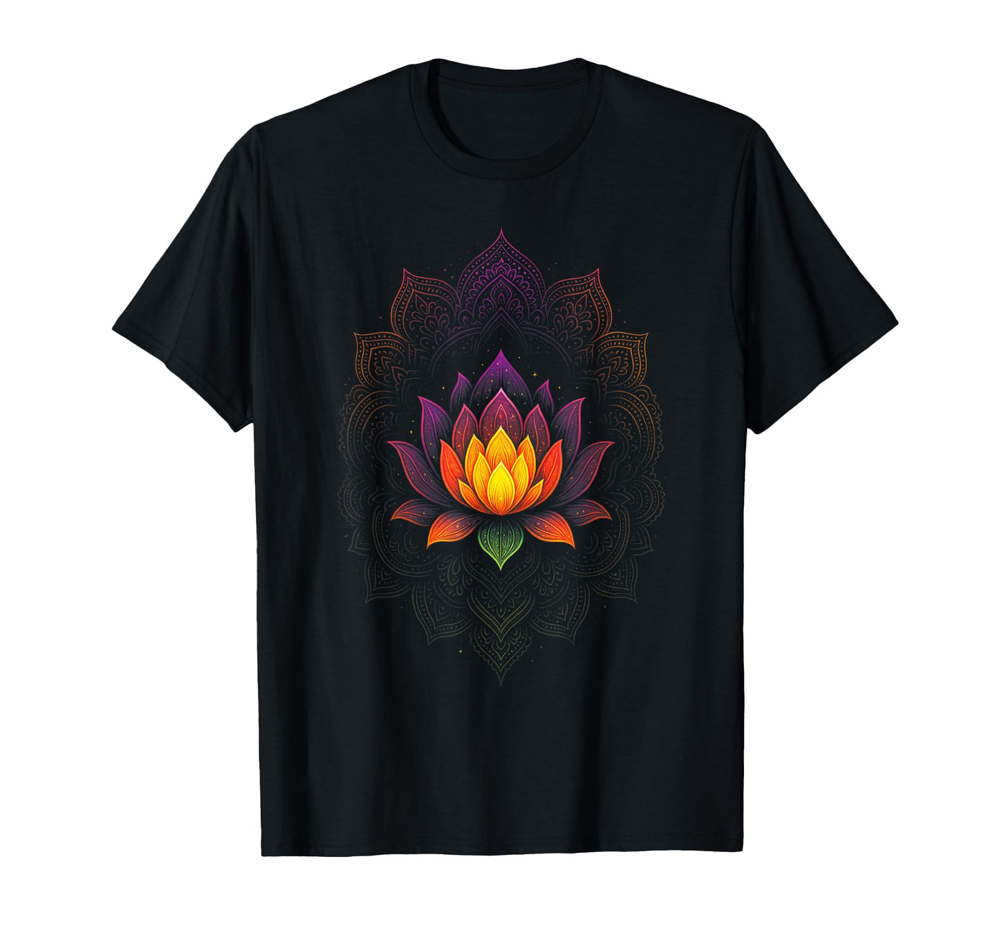 Mandala Lotus Yoga Meditation Pilates Spiritual T-Shirt