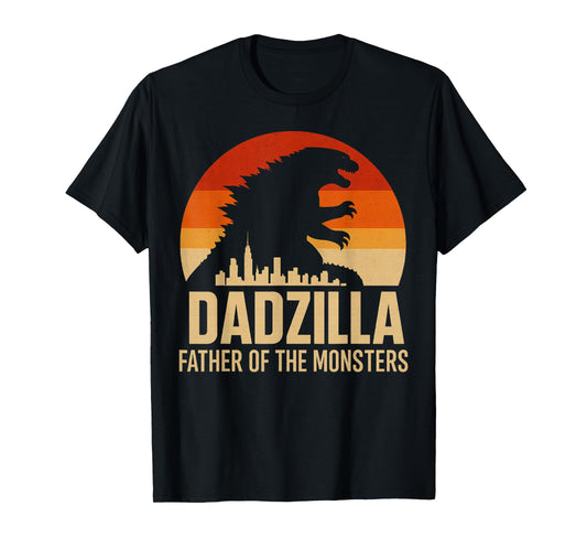 Vintage Dadzilla Father Of The Monsters Mens Fathers Day T-Shirt