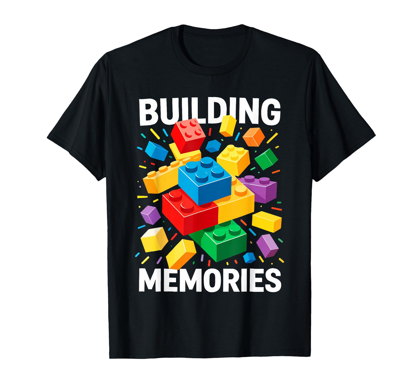 Building Memories Shirt Bricks Blocks Adult Kids Boys Girls T-Shirt