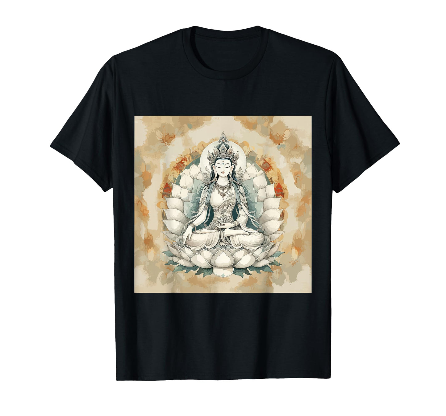 White Tara Tibetan Buddhism Goddess Ancient Deity T-Shirt