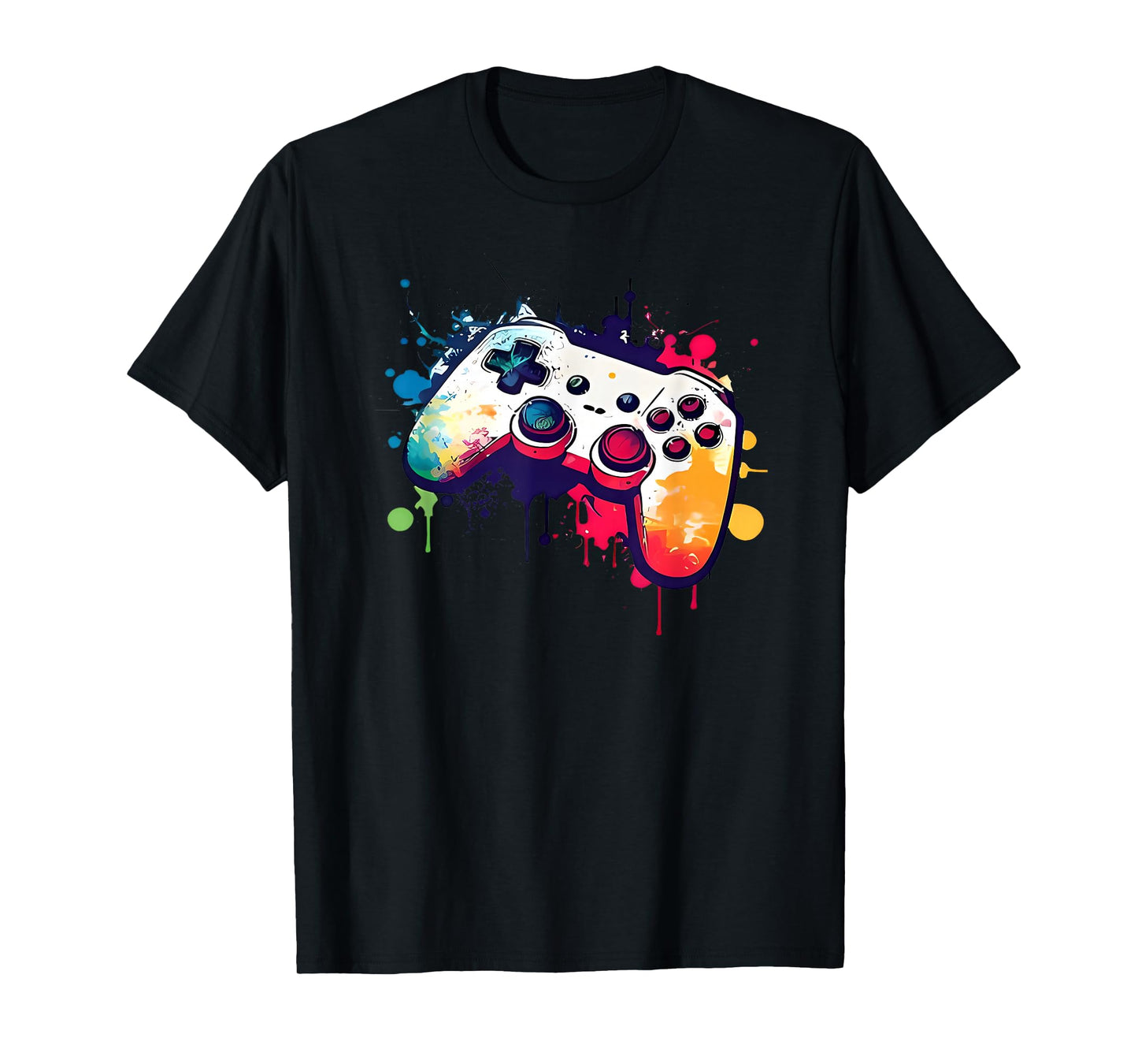 Control All The Things Video Game Controller Gamer Boys Men T-Shirt